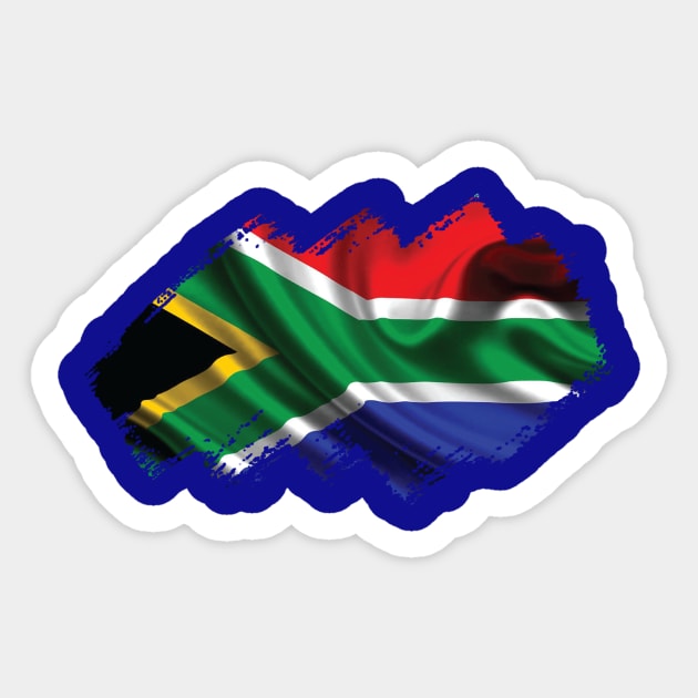 Flag of South Africa Sticker by Teemperor